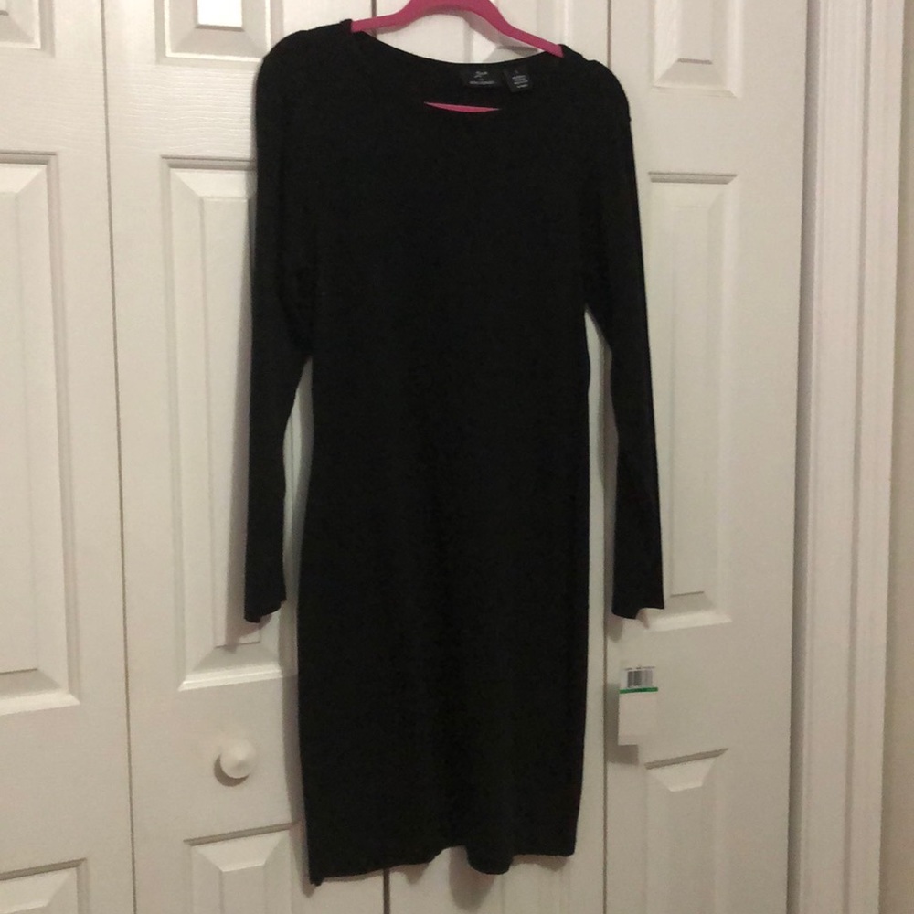 Black knee length dress